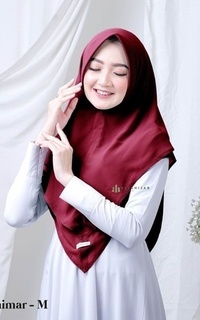 Plain Scarf Arsya Khimar pad - Size M