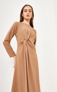 Long Dress KAIA DRESS in CHOCO