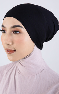 Scarf Cap Basic Inner Cap Black