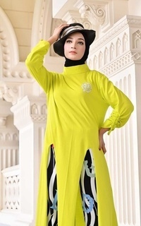 Tunic Geisha Midi Lime