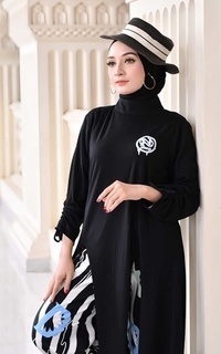 Tunic Geisha Midi Black
