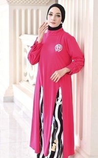 Tunic Geisha Midi Fuchsia