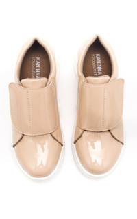 Sepatu Kaninna CLOVER women slip on in Beige Beige-639779