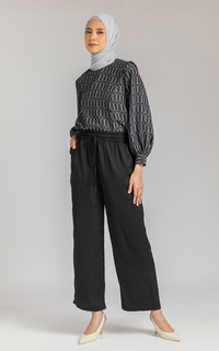 Celana Kami Zura Pants Plain Black