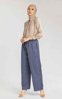 Celana Kami Zura Pants Plain Dark Grey