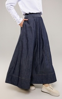 Skirt Jeans A-Line Skirt Blue/Denim-640268