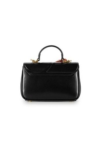 Buttonscarves Emily Alma Flap Bag Small - Le Noir