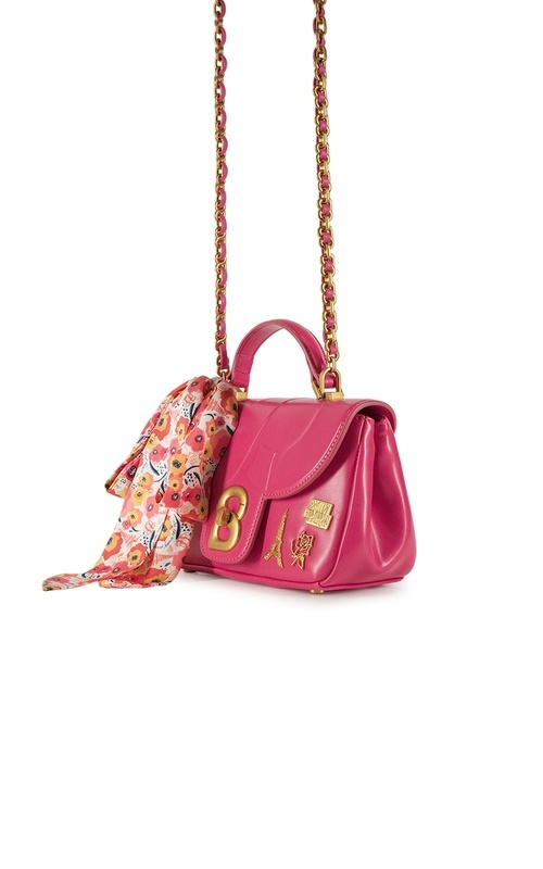 The Emily Alma Flap Bag D Buttonscarves - Le Rose Small