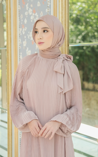 Gamis Alunicorn- Cera Dress Misty Rose - Dress Wanita