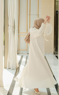 Long Dress Alunicorn - Cera Dress Pearly White - Dress Wanita