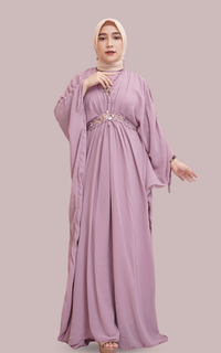 Kaftan Kaftan Eliza Lilac Cerutty Premium by Caftanesia