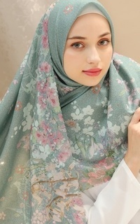 Hijab Motif Veselka Camlica Everglad Scarves Turkey Series