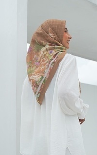 Printed Scarf Ayana series in Curry