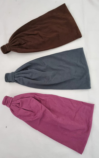 Scarf Cap 3 in 1 Bandana Rayon Lavender, Grey & Coffee