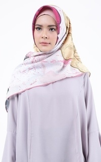 Hijab Motif Obovata Voal Scarf - Red ZRN