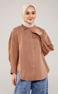 Kemeja Zaina Shirt - Brown