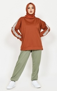 Pakaian Olahraga Joana Sporty Set (Oneset Training Sweater Jogger)