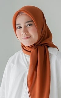Plain Scarf Polly Cotton (Hijab Bella Square) Terracota-645331