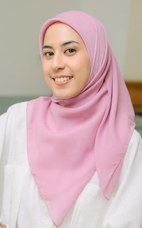 Plain Scarf Polly Cotton (Hijab Bella Square) Candy Pink-645472