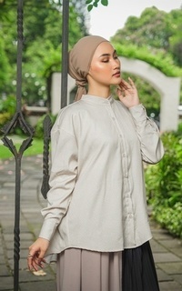 Blus Sadie Beige Top KNW x Thataljundiah