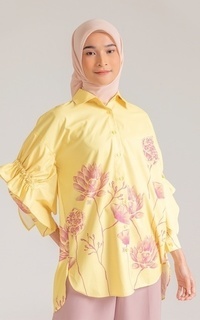 Blouse Tropis Top Yellow