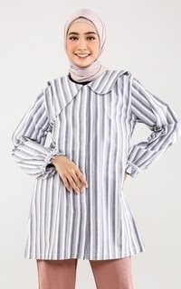 Blouse Artie | Sohwa Tunik Kemeja Wanita Grey