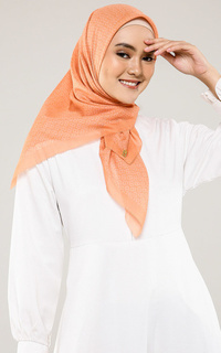 Hijab Motif The Tapis Square - Tangerine