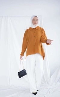 Kemeja Liza Basic Shirt Mustard