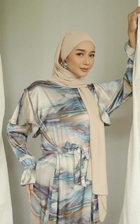 Long Dress Mecca Dress Marble-646996