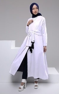 Gamis Arm Clouds 3 Dress - White ZRN