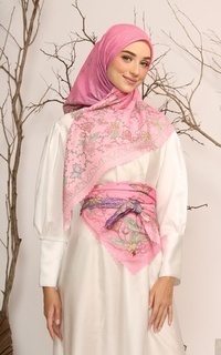 Hijab Motif HOKOKAI SERIES_PINK VIOLET