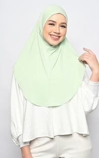 Instant Hijab Kana Bergo Spandek Mint