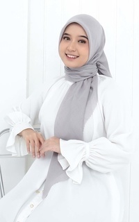 Hijab Polos Voal Nazma - Gris