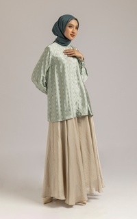 Blus Kami Cherie Top Misted Green