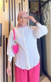 Shirt Mybamus Crushy Kemeja Balloon – Kemeja Wanita