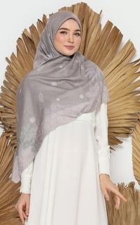 Printed Scarf Hijab Palmine Series (Grey)