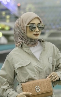 Hijab Motif The Grand Prix Voile Square - Marshal