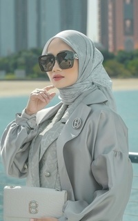 Hijab Motif The Grand Prix Voile Square - Circuit