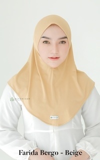 Hijab Polos Farida Bergo - Alya Hijab by Naja