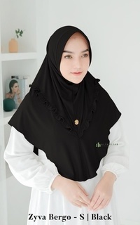 Hijab Polos Zyva Bergo Size S - Alya Hijab by Naja