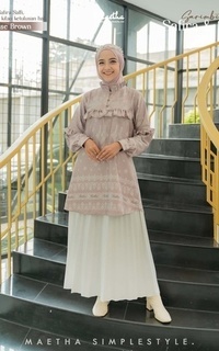 Tunik Maetha - Atasan Tunik Muslim Wanita Safira Series Size Jumbo