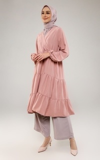 Tunic Kimona Midi Dress - Tunik - Dress Crinkle - Atasan Wanita