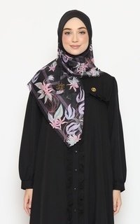 Hijab Motif KENANGA SERIES_BLACK