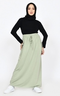 Long Skirt Cargo Mint