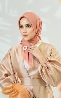 Hijab Motif Today's Scarf - Coral Pink