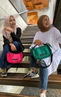 Bag Abame x Myzasac Gumi Sling Bag Fuschia Fuschia-654184