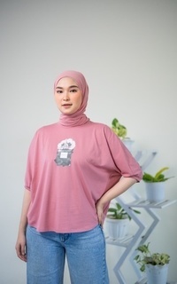 Shirt Audisay | PARFUME Batwing T-Shirt 100% Cotton, Pink