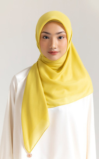 Hijab Motif Starla Scarf Yellow