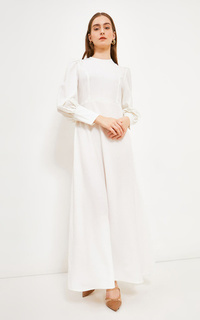 Long Dress Audrey Dress in Broken White