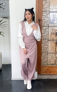 Overall Yoenik Apparel Yeoli Loose Overall Mauve M17627 R95S6